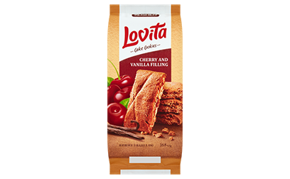 Roshen Lovita teasütemény meggy és vanília ízesítésű töltelékkel 168 g